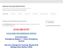 Tablet Screenshot of nassau-electricians.com